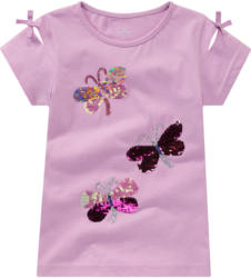 Mädchen T-Shirt mit Wendepailletten