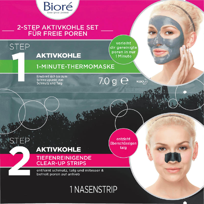 Bioré Aktivkohle Duo- Sachet