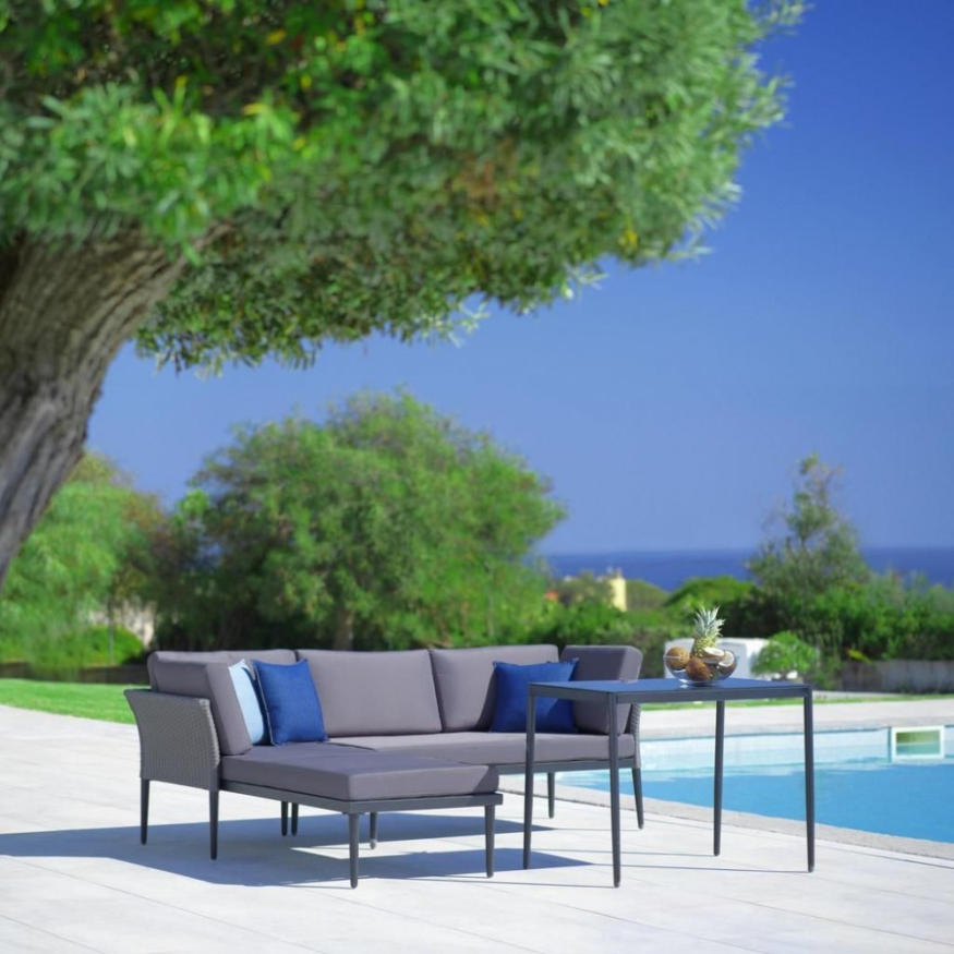 wogibtswas.at - Loungegarnitur Madlen in grau/dunkelgrau inkl. Tisch €