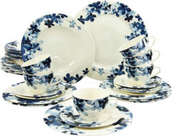 CreaTable Kombiservice "Bella Fiore blau" (30-teilig)