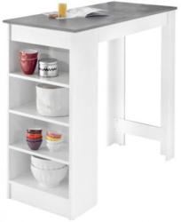 Bartisch Mojito weiß/ Beton Optik 115 x 103 x 50 cm