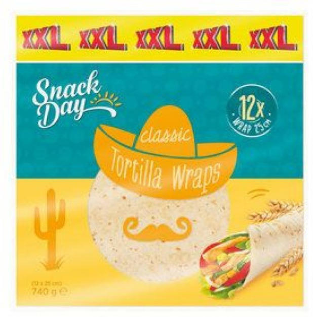 SNACK DAY Tortilla Wraps 740 g ️ Online von Lidl Österreich wogibtswas.at