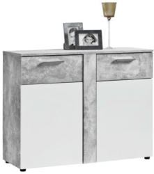 Kommode Trentino Beton-Optik/weiß ca. 100 x 81 x 40 cm