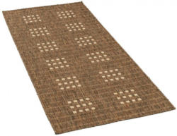 Webteppich in Sisaloptik ca. 80 x 200 cm braun-grau