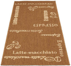 Webteppich in Sisaloptik ca. 80 x 200 cm braun