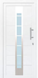 Haustür Kunststoff T84, weiß, 100x210 cm, Anschlag links