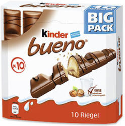 Kinder Bueno 10er, jede 215-g-Packung