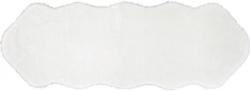 Fellimitat ca. 55 x 160 cm weiß