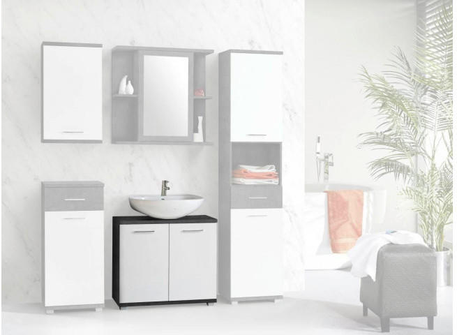 Waschbeckenunterschrank Champ Beton-Optik