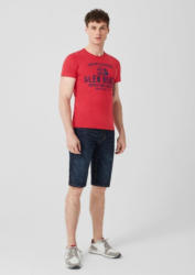 s.Oliver Slim: T-Shirt mit Print