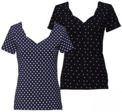 Damen-T-Shirt mit Herz-Ausschnitt