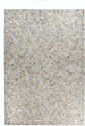 Lederteppich Rocket 110 Elfenbein/Gold, 160x230cm