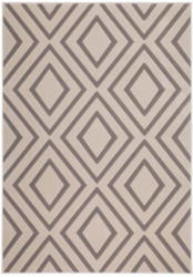 Kurzflorteppich Lina 500 Taupe, 80x150cm