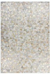 Lederteppich Rocket 410 Elfenbein/Gold, 80x150cm