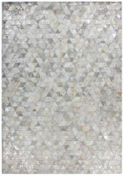 Lederteppich Rocket 410 Grau/Silber, 80x150cm