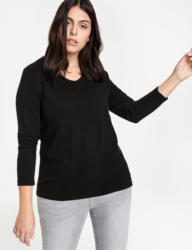 Samoon T-Shirt Langarm Rundhals »Langarmshirt mit Ripp-Struktur«