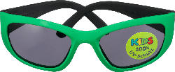 SUNDANCE Sonnenbrille für Kinder Front grün, Bügel schwarz