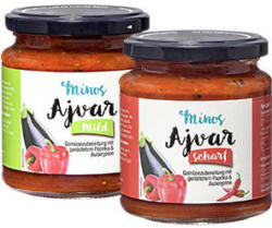 Minos Ajvar mild oder scharf jedes 300-g-Glas