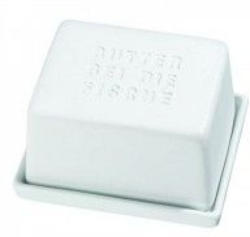 Butterdose Butter bei die Fische