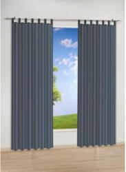 Kombi-Dekoschal Nouveau Stripe, anthrazit, ca.140 x 245 cm
