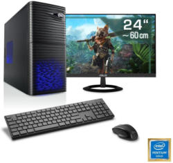 CSL Gaming PC Set Pentium G5400 GTX 1050 Ti 8GB DDR4 24" TFT »Speed T1321 Windows 10 Home«