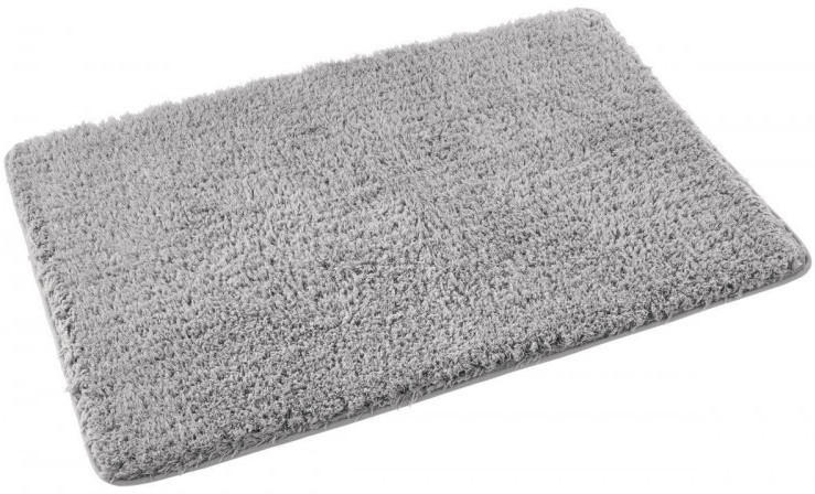 Badmatte Flausch silber 60 x 90 cm