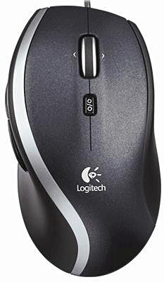 Logitech M500 Corded Mouse - USB schwarz-silber - Maus