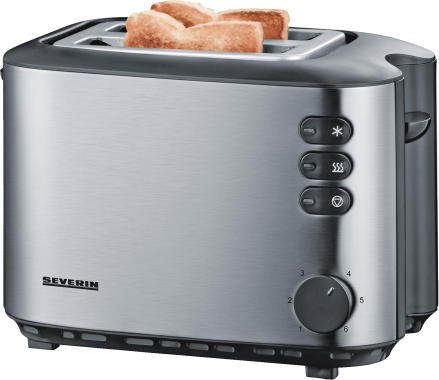Severin AT 2514 edelstahl - 2-Scheiben-Toaster