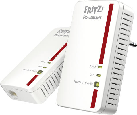 AVM FRITZ!Powerline 1000E Set weiss - Stromnetzadapter