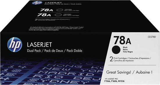 Hewlett Packard CE278AD HP 78A Doppelpack schwarz - Toner