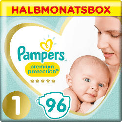 Pampers Windeln Premium Protection, Gr.1 Newborn, 2-5kg, HalbmonatsBox