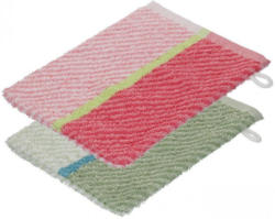 Waschhandschuh mit trendigen Streifen, 16x21cm