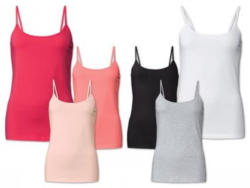 ESMARA®LINGERIE Damen Spaghettitop, 3 Stück