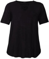 Damen-T-Shirt mit Zierschnürung, große Größen