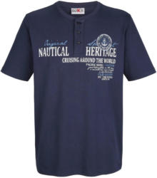 Roger Kent T-Shirt mit Knopfleiste