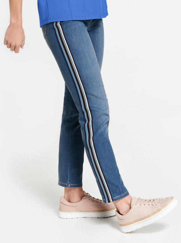 Gerry Weber Hose Jeans lang »Jeans mit Galonstreifen Skinny«