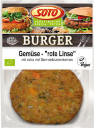 Gemüseburger rote Linse