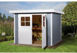 Weka Blockbohlenhaus 227 Gr. 2, 21 mm, grau