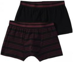 Herren-Retroshorts mit gestreiftem Webbund, 2er Pack