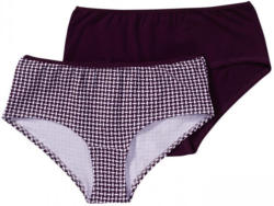Damen-Panty mit trendigem Muster, 2er Pack