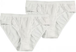 Damen-Slip mit Spitzen-Einsätzen, 2er Pack