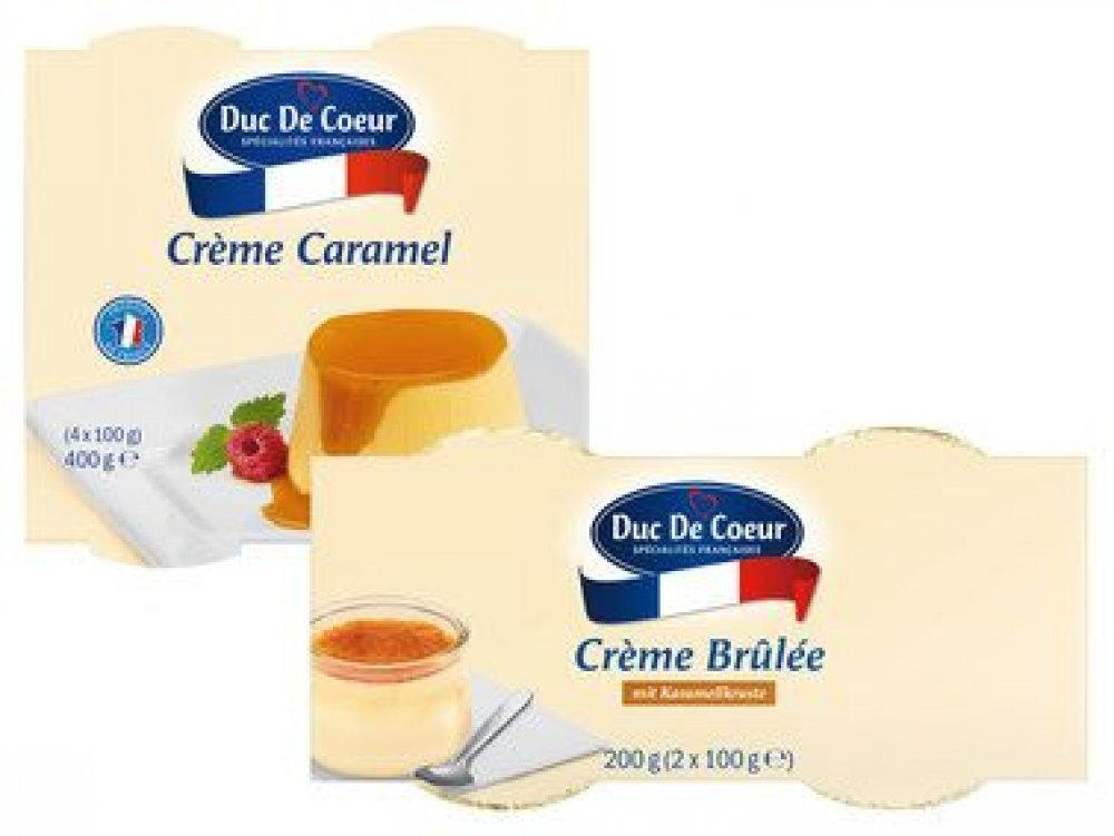 DUC DE COEUR Crème Brûlée Online ✔️ 4er 2er/Crème Lidl Caramel von Österreich