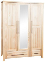Schrank Bornem Kiefer Vollholz massiv natur - Abmessung 142 x 191 x 58 cm (B x H x T)