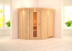 Karibu Energiesparsauna Tambin - Außenmaße (B x T x H): 152 x 195 x 202 cm