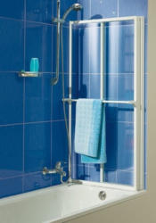 Badewannenaufsatz, Sicherheitsglas (3-tlg.)