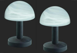 SET: Tischlampen-Set, 2 Stück, rostfarben-weiß, Trio