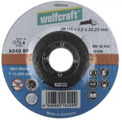Wolfcraft Metall-Trennscheiben - Durchmesser: 115 mm, Scheibendicke: 2,5 mm, Ausführung: gekröpft, Lieferumfang: 1 Stück - SSV: Nur solange Vorrat reicht!