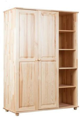 wogibtswas.at - Kleiderschrank 126 Kiefer Vollholz massiv natur