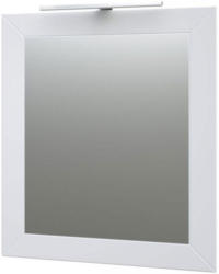 Spiegel Dindigul 14, Farbe: Weiß matt - 70 x 60 x 5 cm (H x B x T)