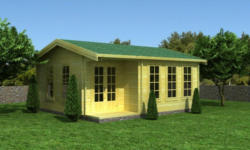 Gartenhaus 14, Maße: 5,80 x 5,50 Meter aus 70 mm ...